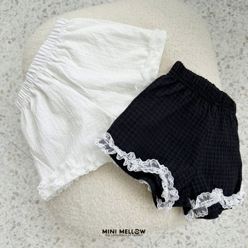 Mini mellow - Korean Children Fashion - #minifashionista - Lace Shorts - 5