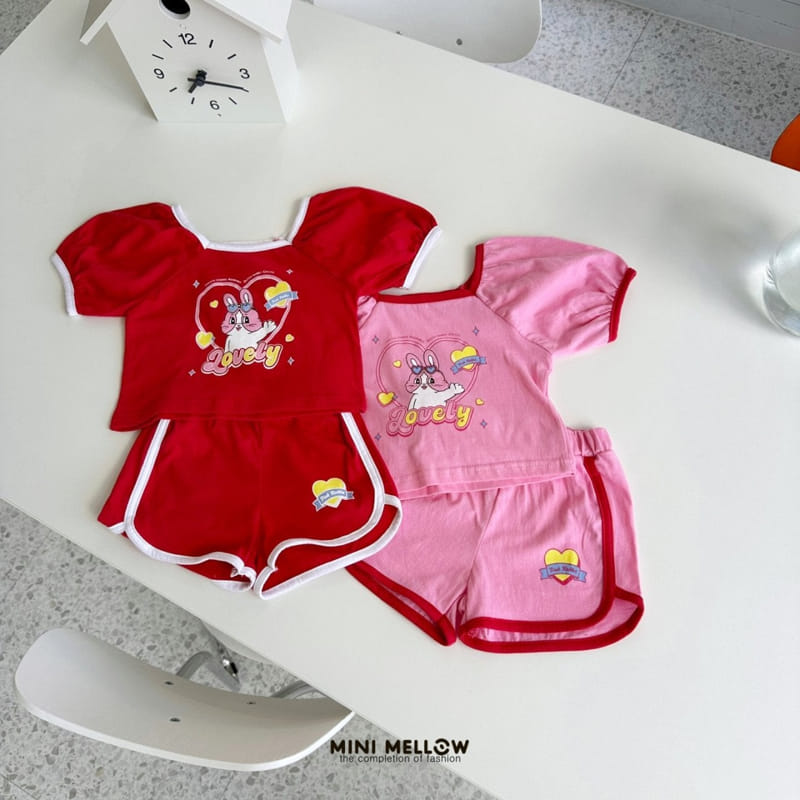 Mini mellow - Korean Children Fashion - #minifashionista - Bunny Square Top Bottom Set