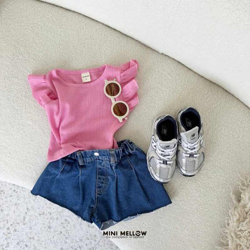 Mini mellow - Korean Children Fashion - #prettylittlegirls - Frill Sleeveless Tee - 7