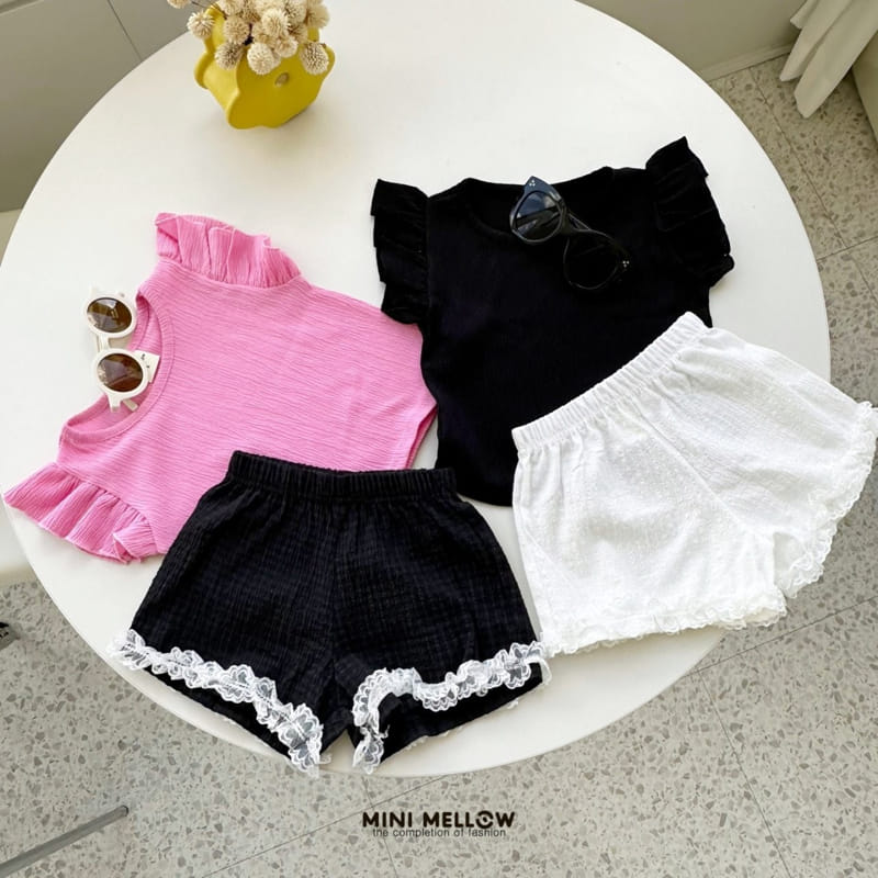 Mini mellow - Korean Children Fashion - #prettylittlegirls - Lace Shorts - 6