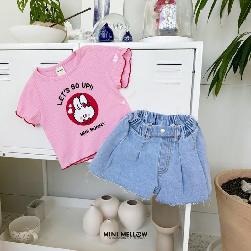 Mini mellow - Korean Children Fashion - #stylishchildhood - Denim Half Pants - 7