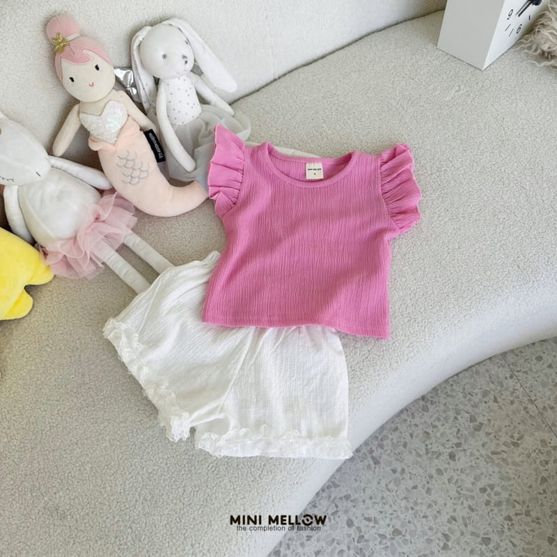 Mini mellow - Korean Children Fashion - #todddlerfashion - Frill Sleeveless Tee - 8