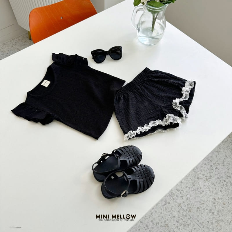 Mini mellow - Korean Children Fashion - #todddlerfashion - Lace Shorts - 7