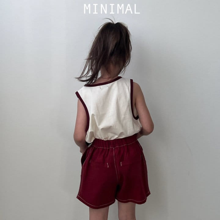 Minimal - Korean Children Fashion - #Kfashion4kids - Holiday Sleeveless Tee - 8