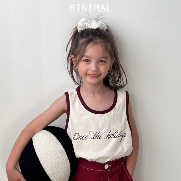 Minimal - Korean Children Fashion - #designkidswear - Holiday Sleeveless Tee - 2