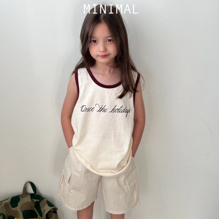 Minimal - Korean Children Fashion - #discoveringself - Holiday Sleeveless Tee - 3