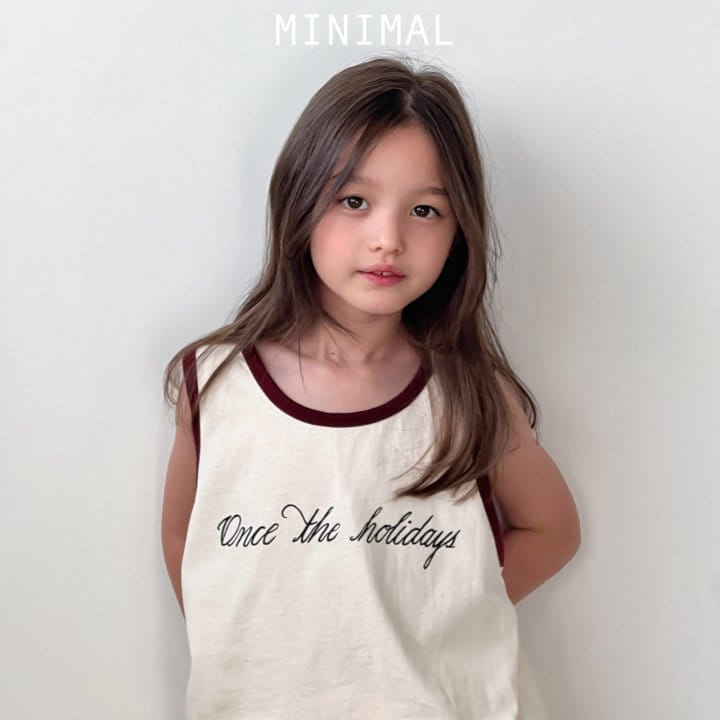 Minimal - Korean Children Fashion - #kidsshorts - Holiday Sleeveless Tee - 5