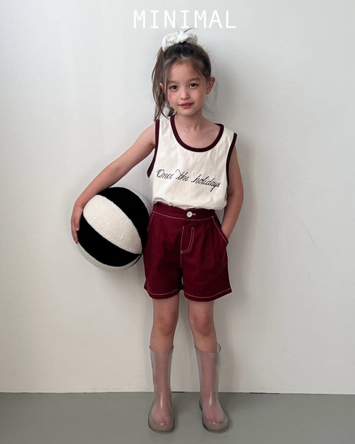 Minimal - Korean Children Fashion - #kidzfashiontrend - Holiday Sleeveless Tee - 7