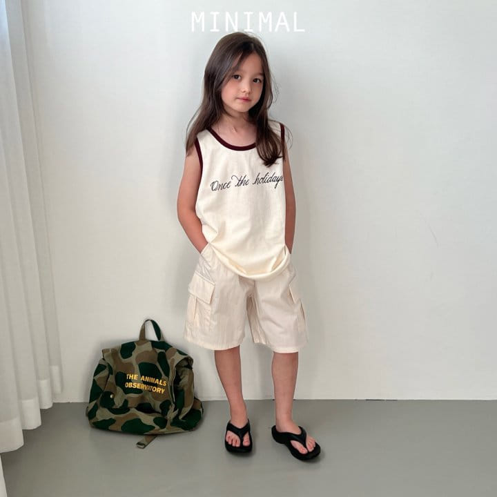 Minimal - Korean Children Fashion - #magicofchildhood - Bermuda  Cargo Pants - 3