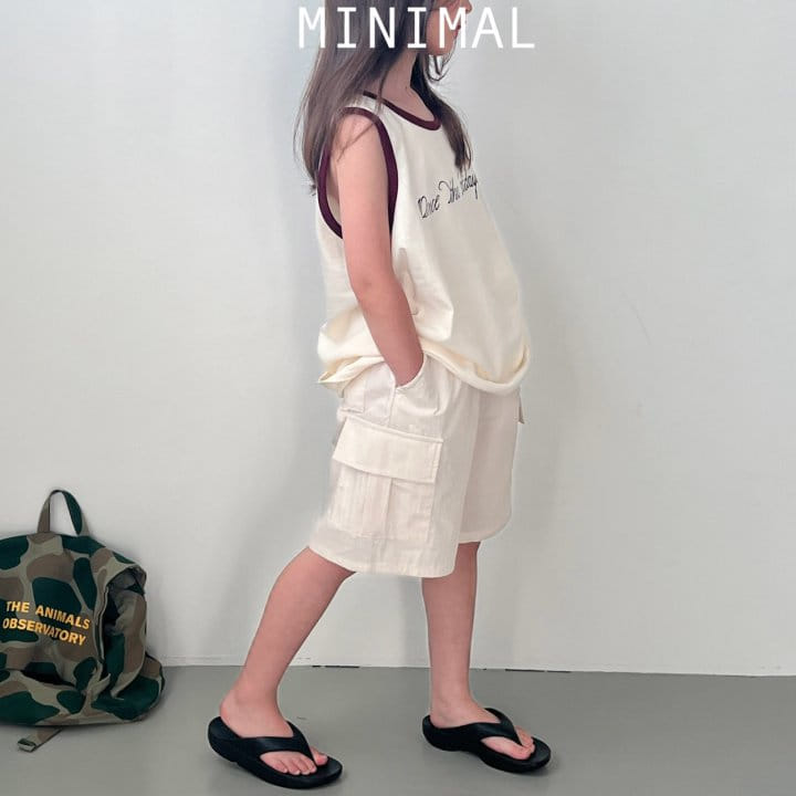 Minimal - Korean Children Fashion - #prettylittlegirls - Bermuda  Cargo Pants - 5