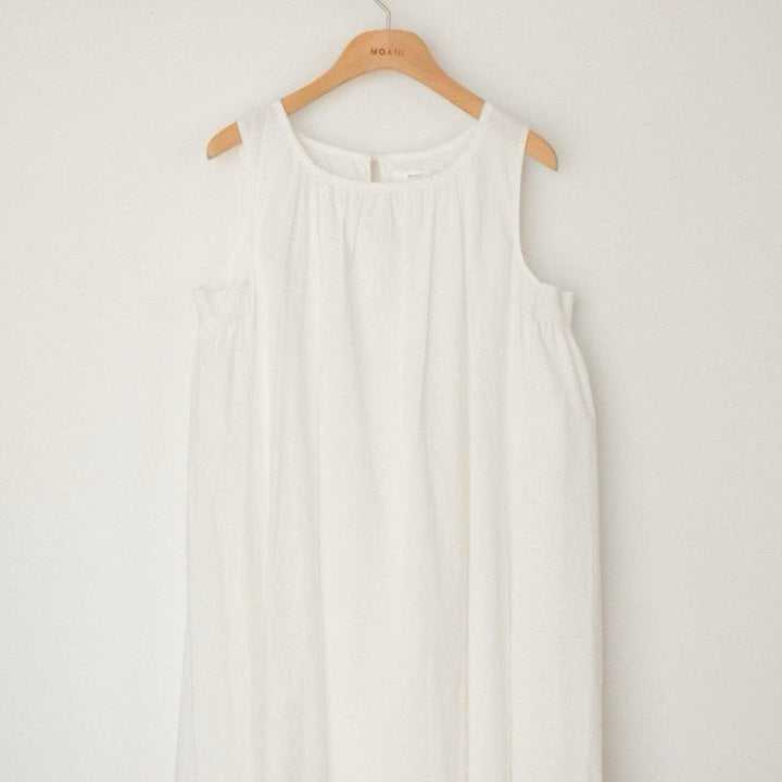 Moani - Korean Women Fashion - #womensfashion - Cotton Shirring Sleeveless Dress  - 6