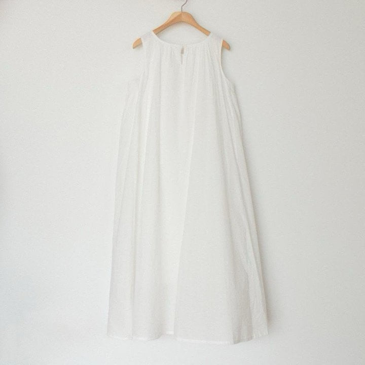 Moani - Korean Women Fashion - #womensfashion - Cotton Shirring Sleeveless Dress  - 8