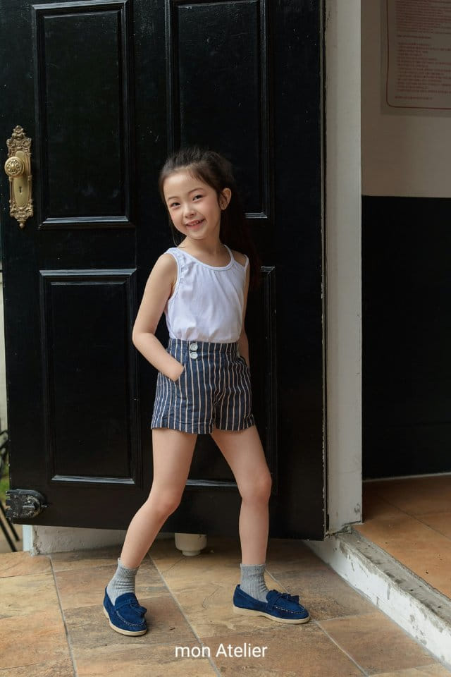 Mon Atelier - Korean Children Fashion - #Kfashion4kids - Unbalance Sleeveless Tee - 5