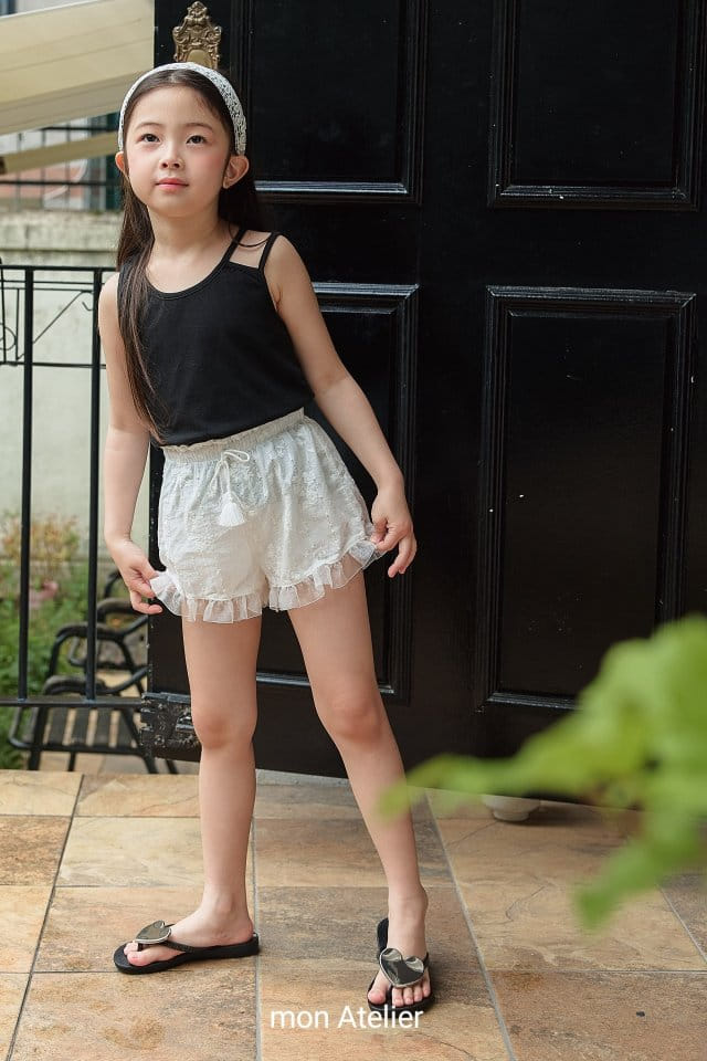 Mon Atelier - Korean Children Fashion - #kidzfashiontrend - Tessel Lace Shorts - 4