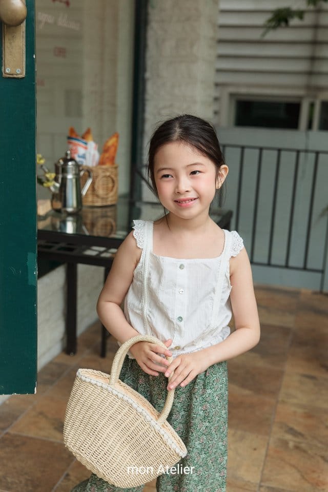 Mon Atelier - Korean Children Fashion - #childrensboutique - Frill Sleeveless Tee - 9