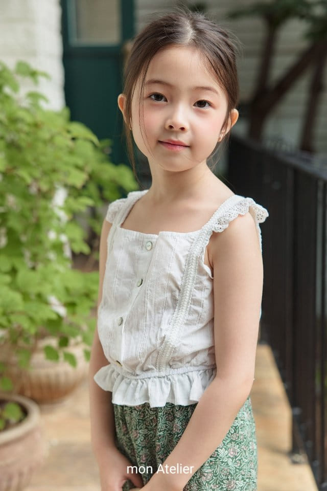 Mon Atelier - Korean Children Fashion - #discoveringself - Frill Sleeveless Tee - 11