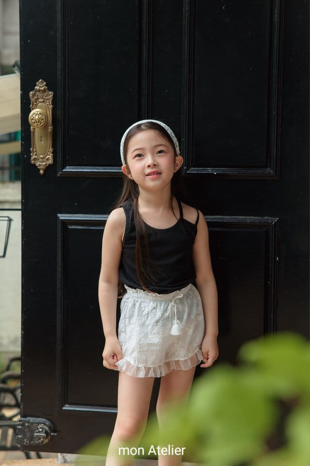 Mon Atelier - Korean Children Fashion - #littlefashionista - Tessel Lace Shorts - 5