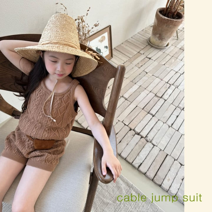 Mon Atelier - Korean Children Fashion - #littlefashionista - Cable Jumpsuit - 2