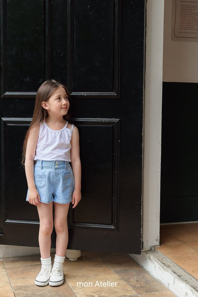 Mon Atelier - Korean Children Fashion - #magicofchildhood - Unbalance Sleeveless Tee - 7