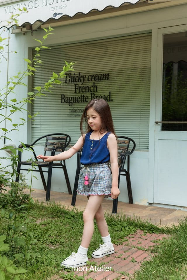 Mon Atelier - Korean Children Fashion - #prettylittlegirls - Tessel Check Shorts - 11