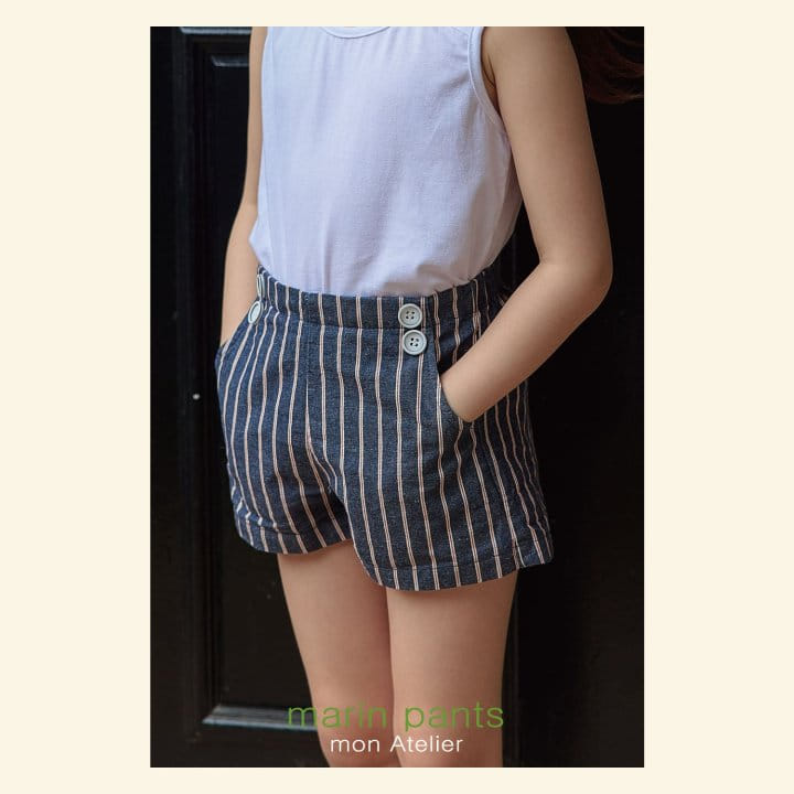 Mon Atelier - Korean Children Fashion - #todddlerfashion - Marine Shorts - 2