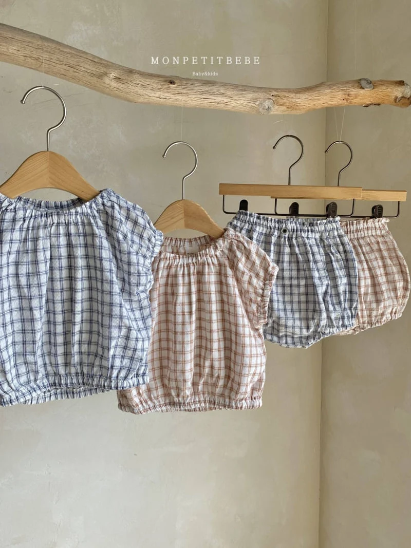 Mon Petit Bebe - Korean Baby Fashion - #babyboutiqueclothing - Baby Mild Top Bottom Set - 2