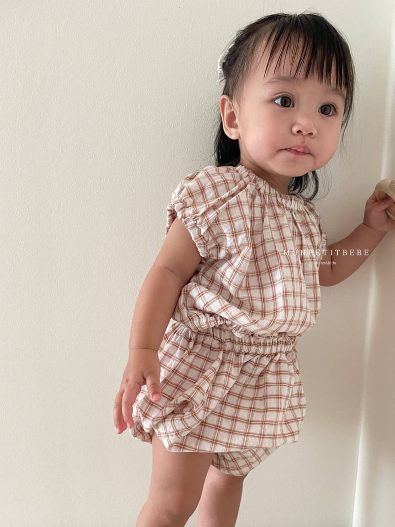 Mon Petit Bebe - Korean Baby Fashion - #babyoninstagram - Baby Mild Top Bottom Set - 8