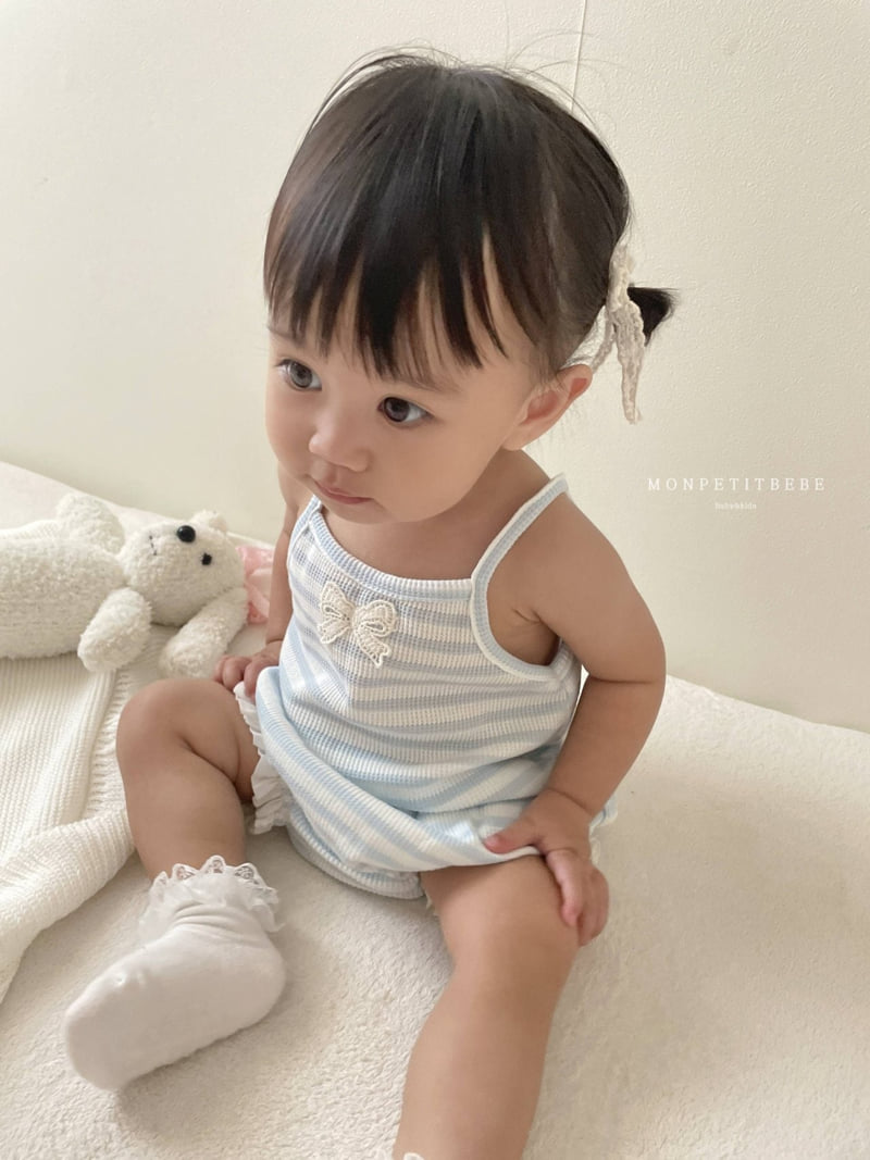 Mon Petit Bebe - Korean Baby Fashion - #babyoninstagram - Baby Lauren Waffle Set - 5
