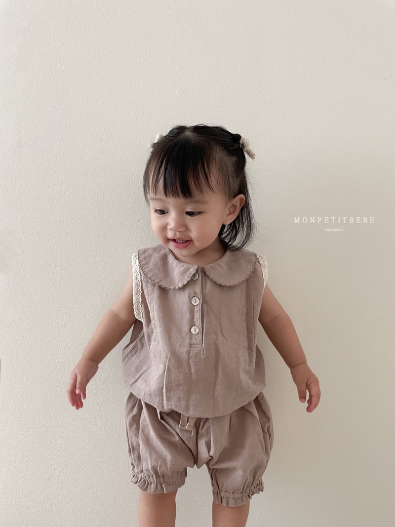 Mon Petit Bebe - Korean Baby Fashion - #babyoutfit - Baby Ribbon Bloomer - 5