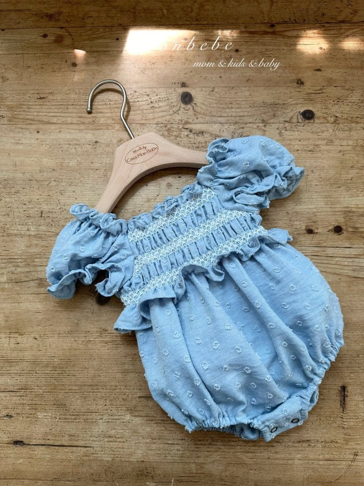 Monbebe - Korean Baby Fashion - #babygirlfashion - Melly Smocked Bodysuit