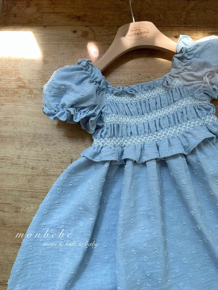 Monbebe - Korean Children Fashion - #minifashionista - Melly Smocked One-piece - 8