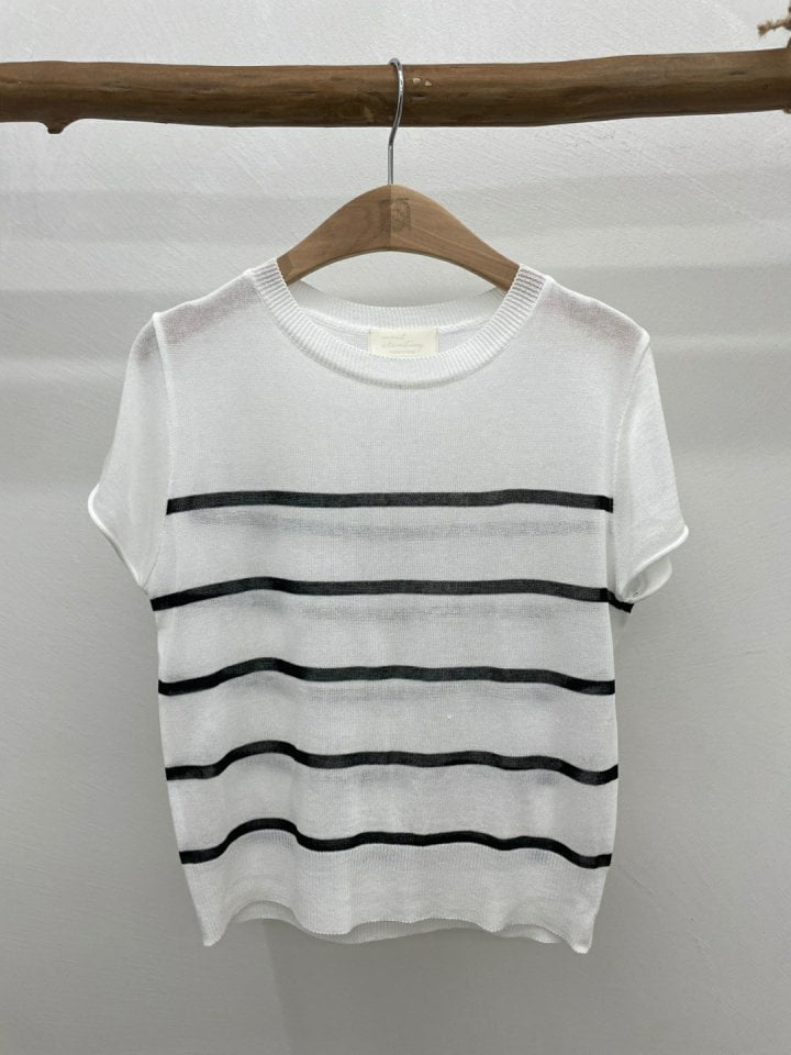 Most - Korean Women Fashion - #momslook - Porter Stripe Knit Top