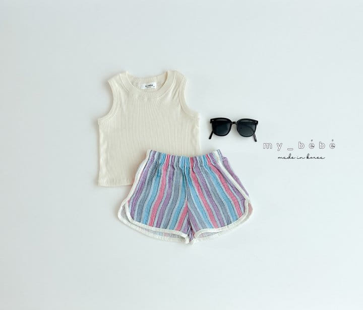 My Bebe - Korean Children Fashion - #kidsshorts - Puppy Top Bottom Set - 6