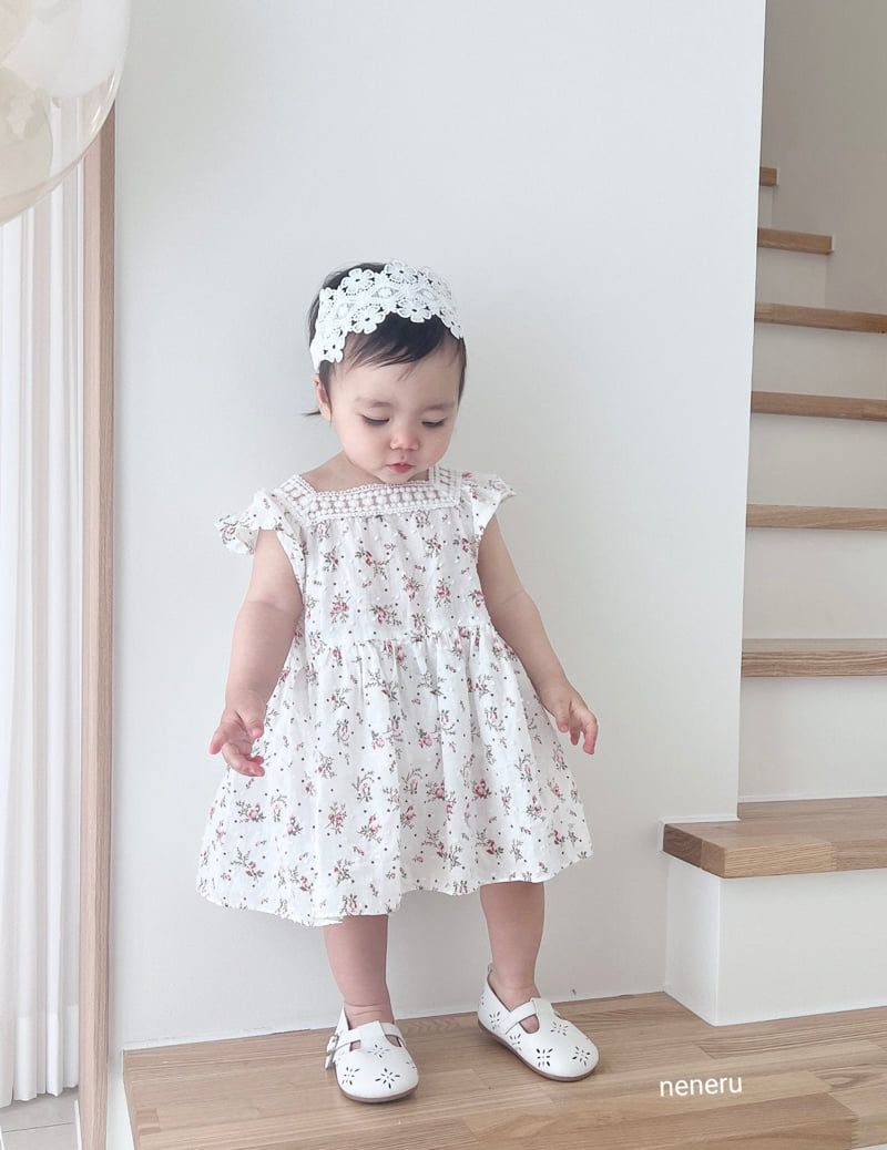 Neneru - Korean Baby Fashion - #babyfashion - Flower Bodysuit - 2