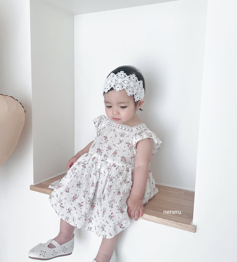 Neneru - Korean Baby Fashion - #babyfever - Flower Bodysuit - 4