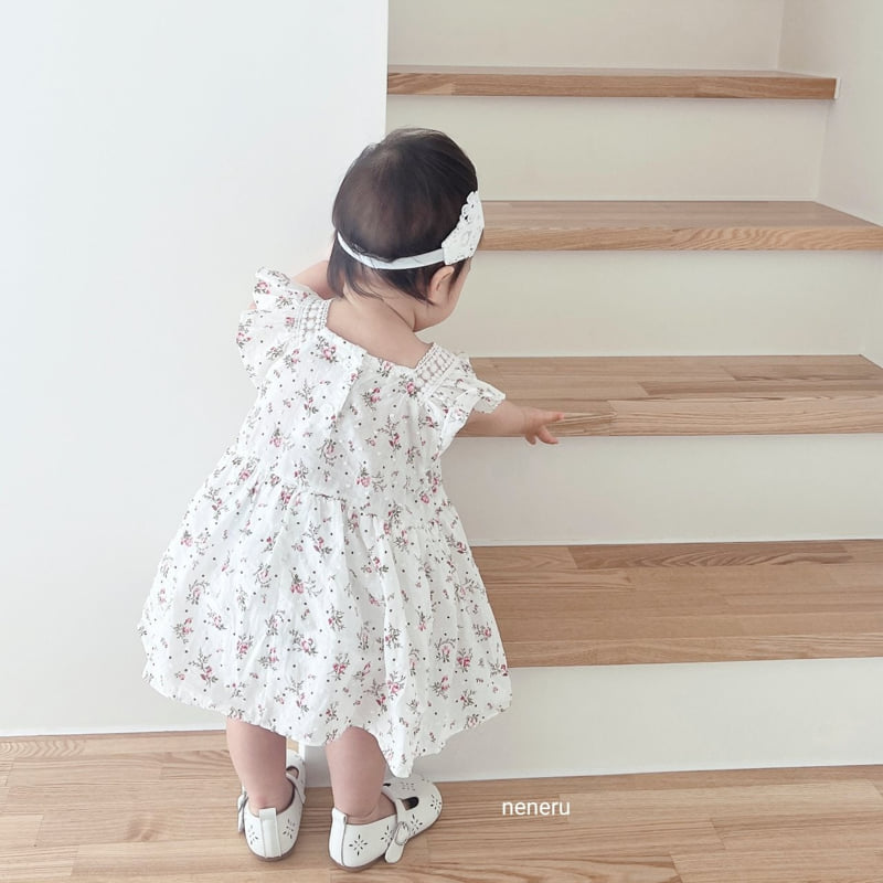 Neneru - Korean Baby Fashion - #babyoninstagram - Flower Bodysuit - 6