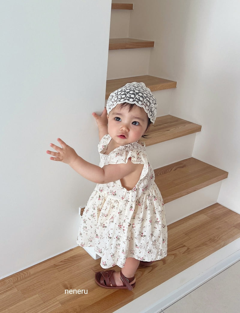 Neneru - Korean Baby Fashion - #babyoutfit - Flower Bodysuit - 9