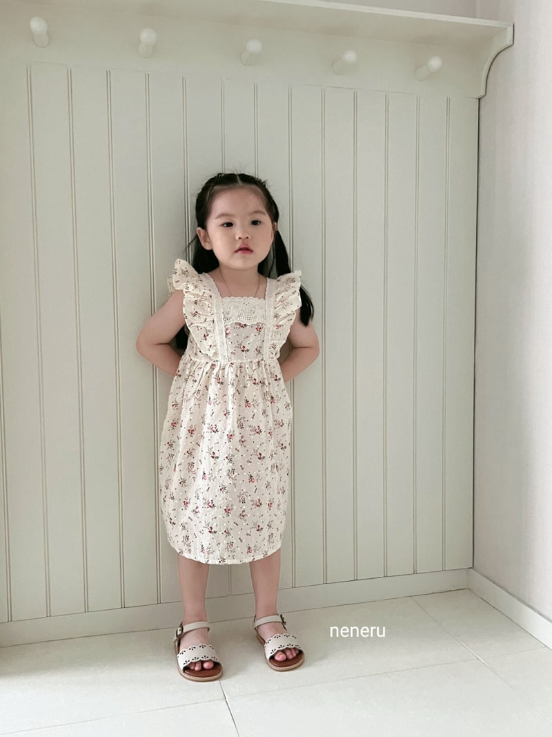 Neneru - Korean Children Fashion - #Kfashion4kids - Flower One-piece - 6