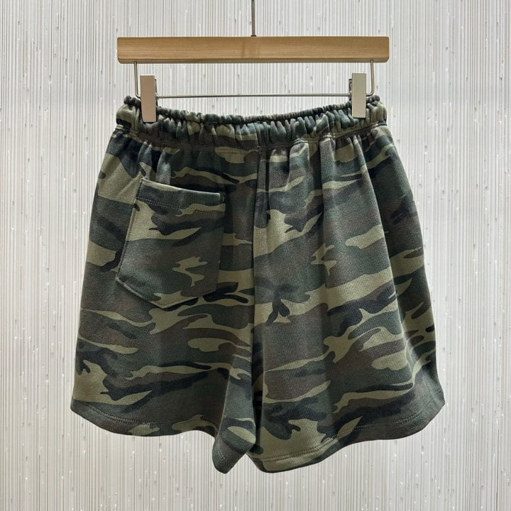 Neroli36 - Korean Women Fashion - #momslook - Camo Half Pants - 2