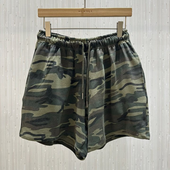 Neroli36 - Korean Women Fashion - #womensfashion - Camo Half Pants