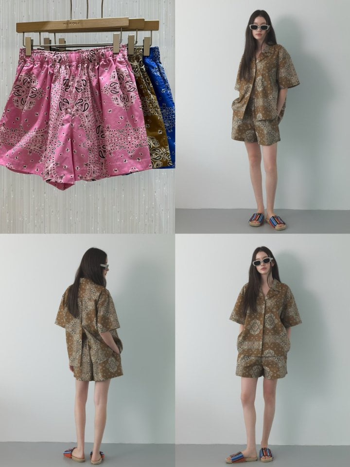 Neroli36 - Korean Women Fashion - #momslook - H Paisley Pants - 4