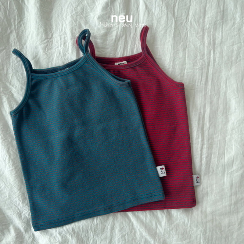 Neu - Korean Children Fashion - #designkidswear - Retro Sleeveless Tee