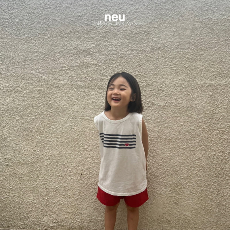 Neu - Korean Children Fashion - #kidsstore - Saint Sleeveless Tee - 6