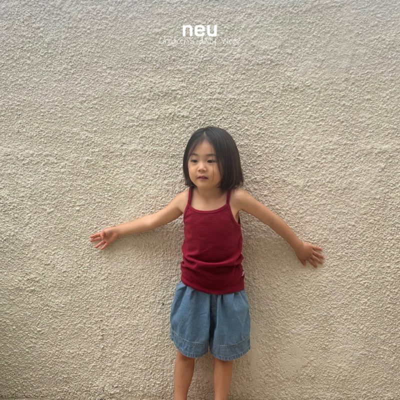 Neu - Korean Children Fashion - #todddlerfashion - Retro Sleeveless Tee - 12