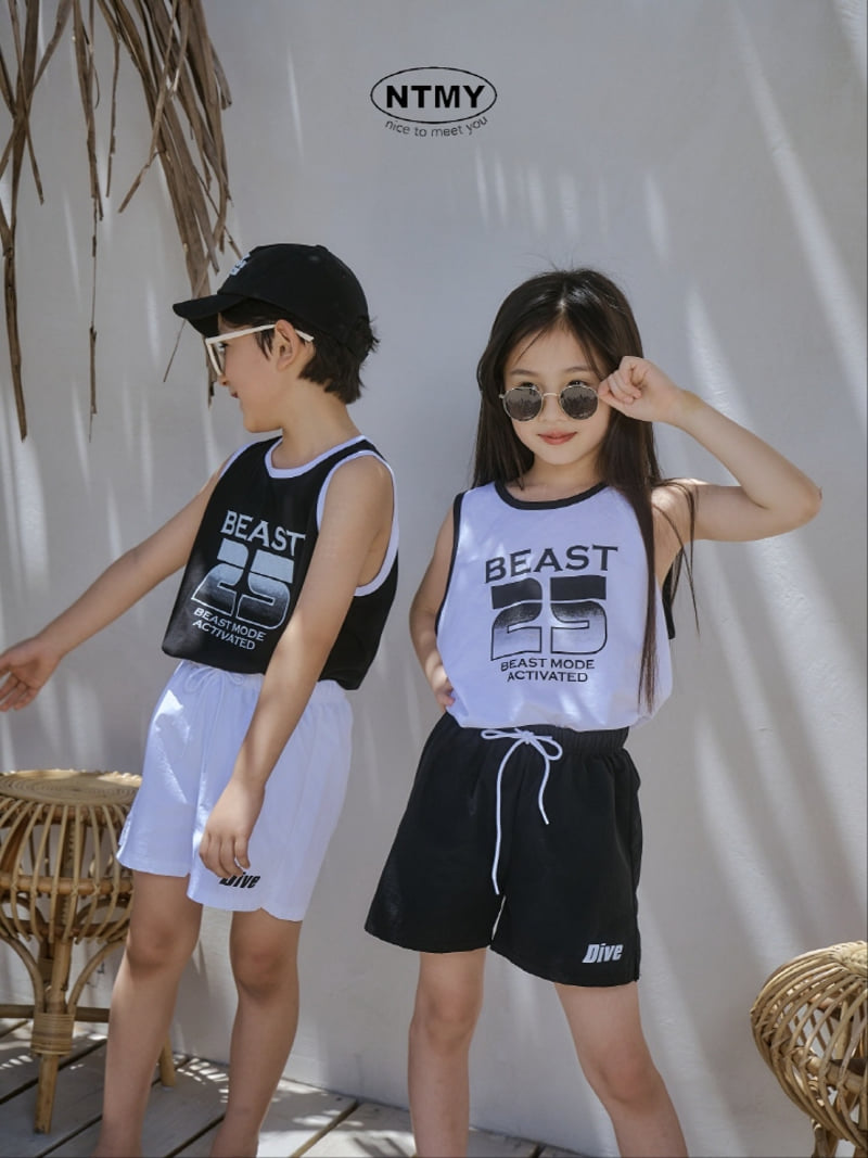 Nice To Meet You - Korean Children Fashion - #childofig - Beast Sleeveless Tee - 4