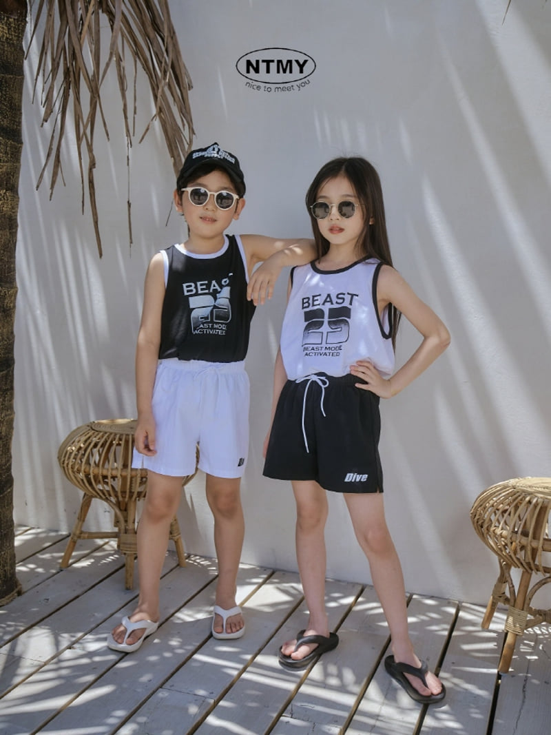 Nice To Meet You - Korean Children Fashion - #designkidswear - Beast Sleeveless Tee - 5