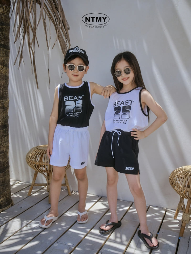 Nice To Meet You - Korean Children Fashion - #fashionkids - Beast Sleeveless Tee - 7