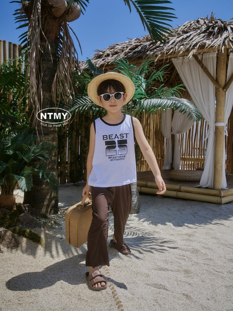 Nice To Meet You - Korean Children Fashion - #kidzfashiontrend - Beast Sleeveless Tee - 10