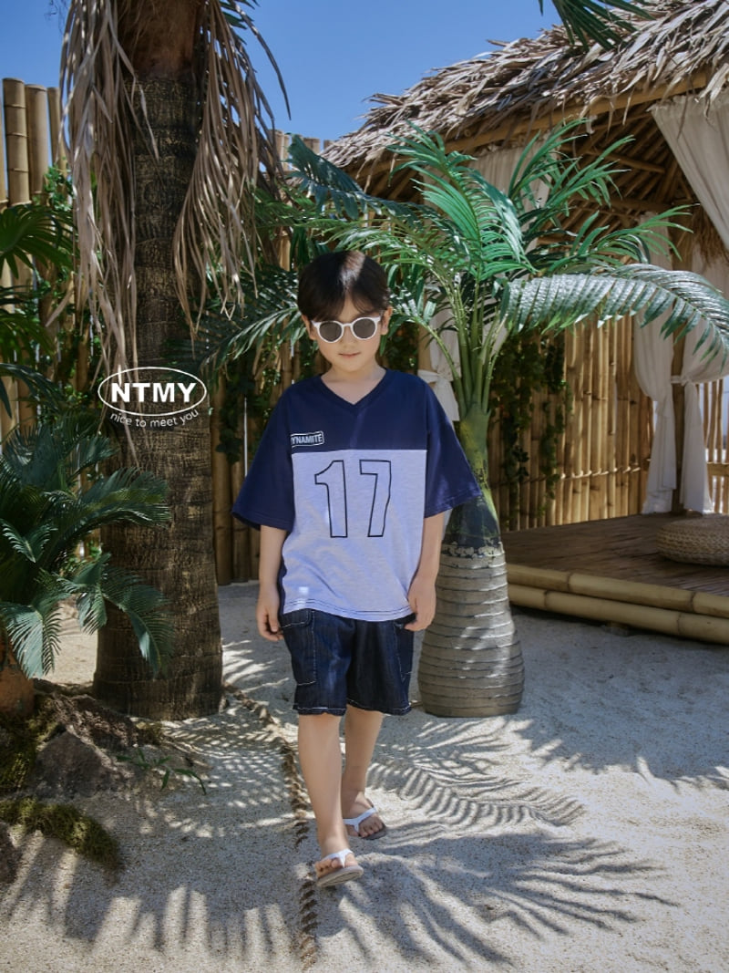 Nice To Meet You - Korean Children Fashion - #prettylittlegirls - Seventeen V-neck Tee - 6