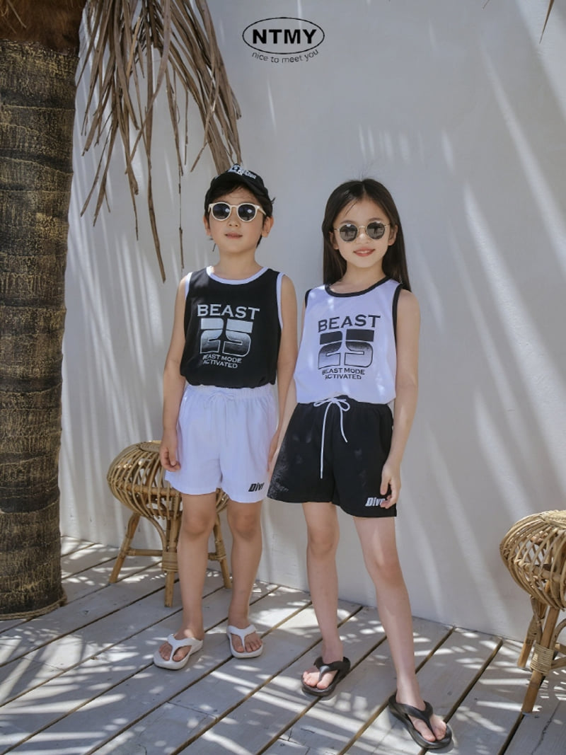 Nice To Meet You - Korean Children Fashion - #stylishchildhood - Beast Sleeveless Tee - 2